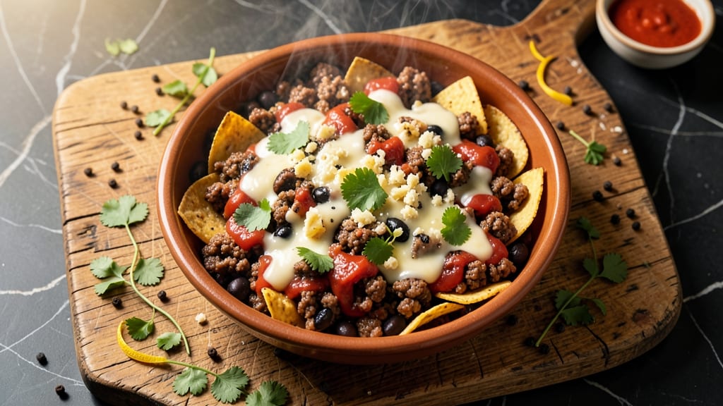 Beef and Bean Taco Casserole Recipe: Crunchy Tortilla Crowns Over Smoky Cumin Cheese