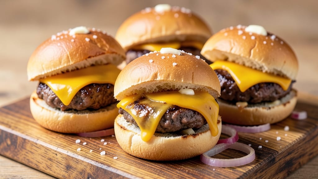 Beef and Cheese Sliders Recipe: Mini Burgers With Crispy Buns and Melty Centers