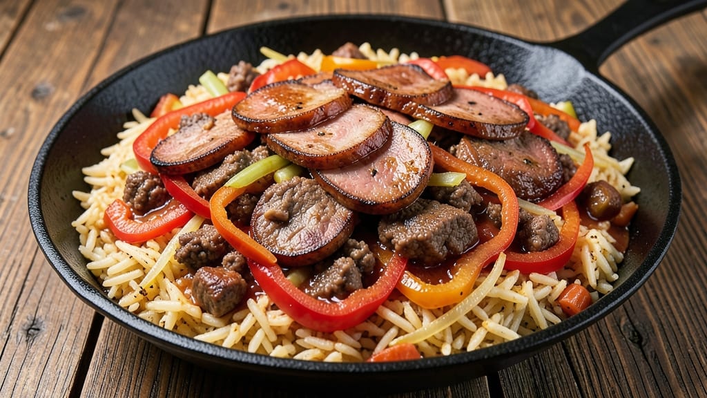 Beef and Sausage Jambalaya Recipe: Smoky Spice-Packed One-Pot Feast