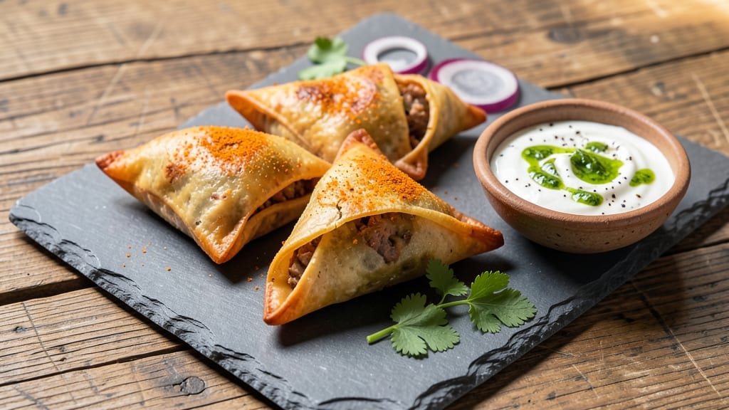 Baked Beef Samosas Recipe: Crispy Shells Stuffed With Spiced Filling