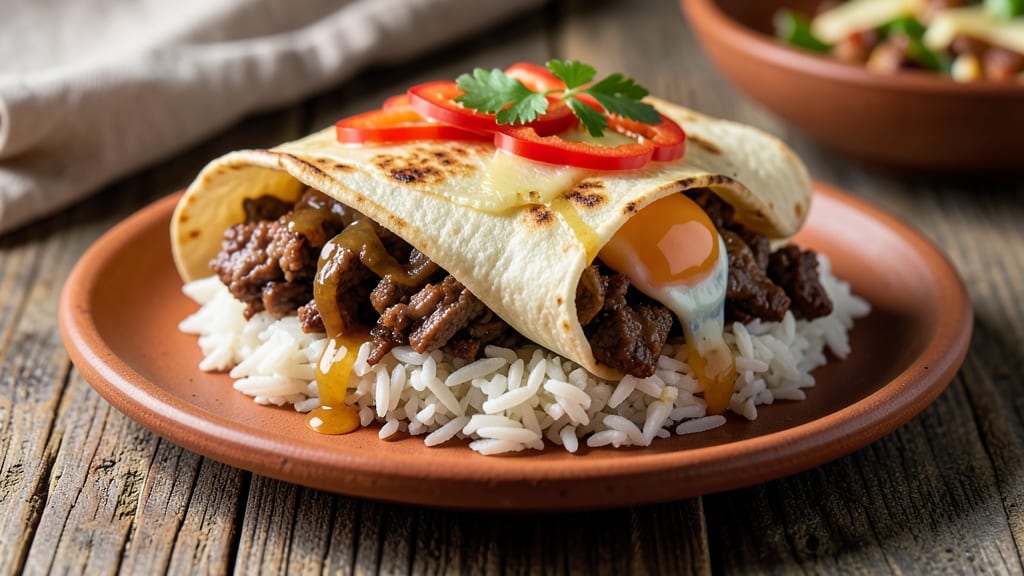 Beef and Egg Burritos Recipe: Smoky Cumin Crunch With Runny Yolk Magic