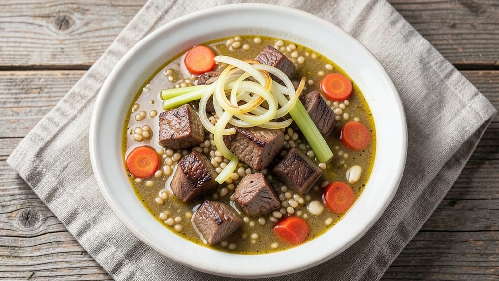 Beef Barley Soup Pressure Cooker Recipe: Ultra-Tender Meat and Peppery Barley in 30 Minutes