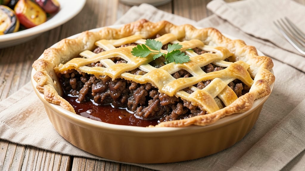 Beef and Pork Meat Pie Recipe: Flaky Crust Hugs Savory Filling