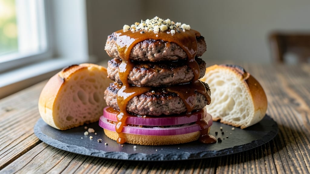 Bbq Beef Hamburgers Best Recipe: Smoky Charred Crust With Juicy Centers