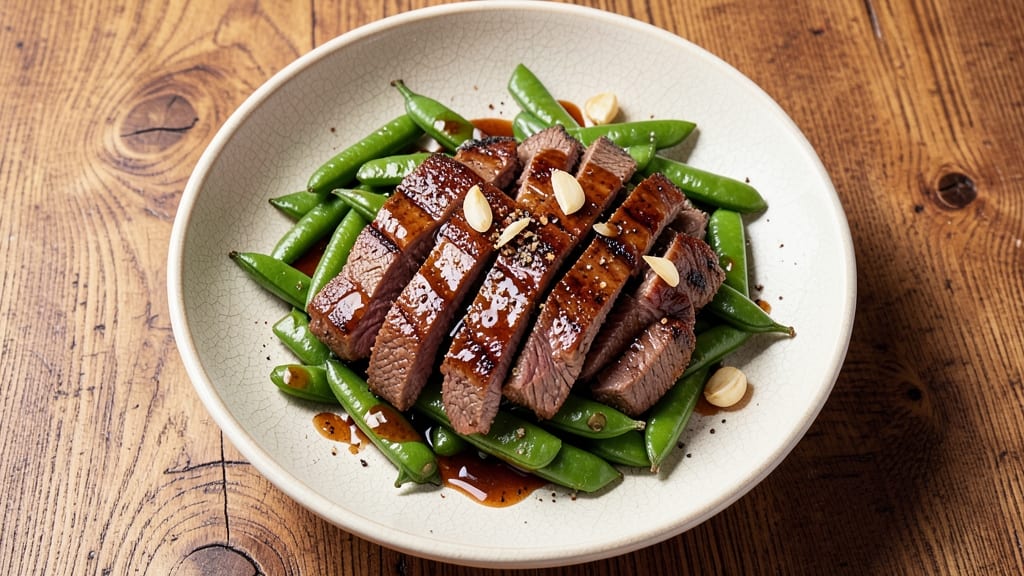 Beef and Sugar Snap Peas Recipe: Sweet-Glazed Stir-Fry with Crisp-Tender Veggies