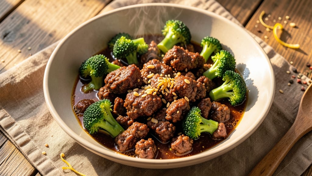 Beef and Broccoli Recipe Using Ground Beef: Savory Soy-Ginger Umami in 25 Minutes
