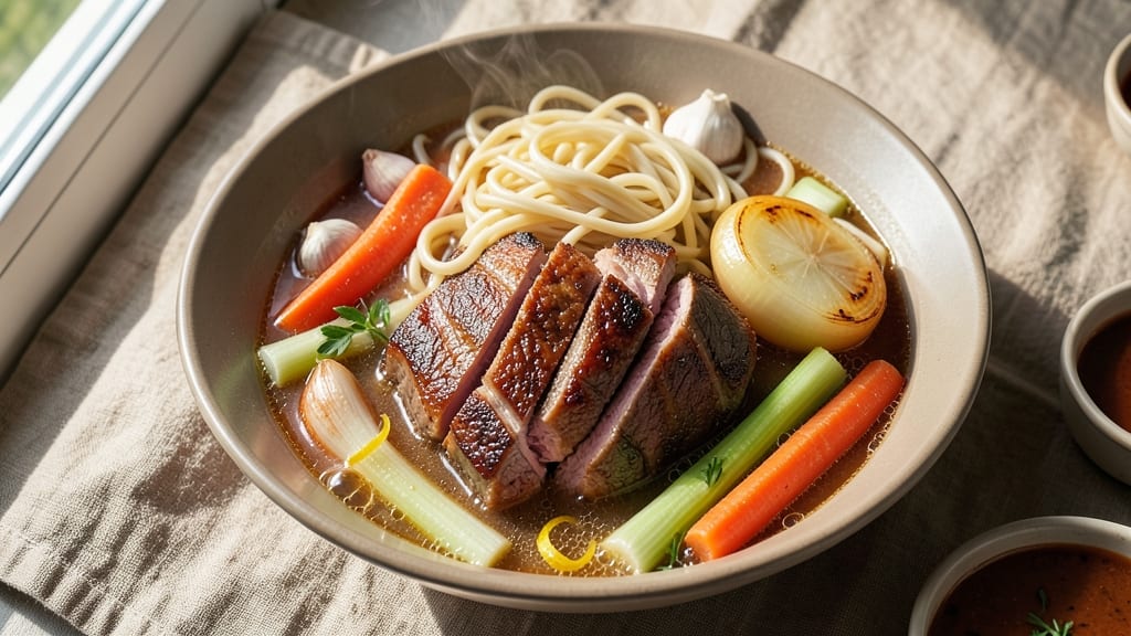 Beef and Noodle Soup Crock Pot Recipe: Deep-Roasted Spice and Umami-Rich Simmer