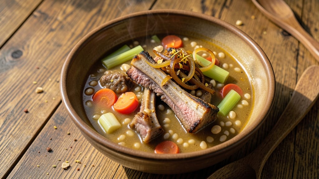 Beef Barley Soup Recipe With Prime Rib Bones: Rich Bone Broth Depth From Homemade Stock