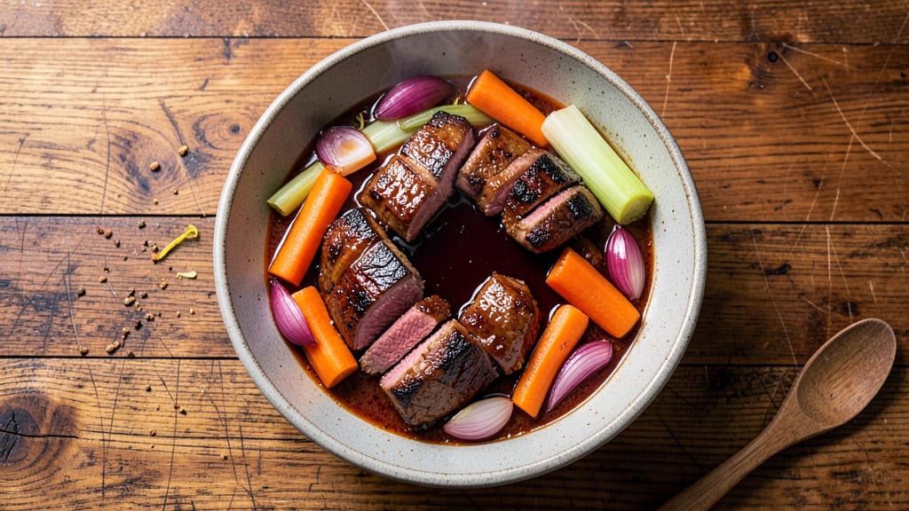 A1 Steak Sauce Beef Stew Recipe: Deep Umami Simmer With Charred Onion Crunch