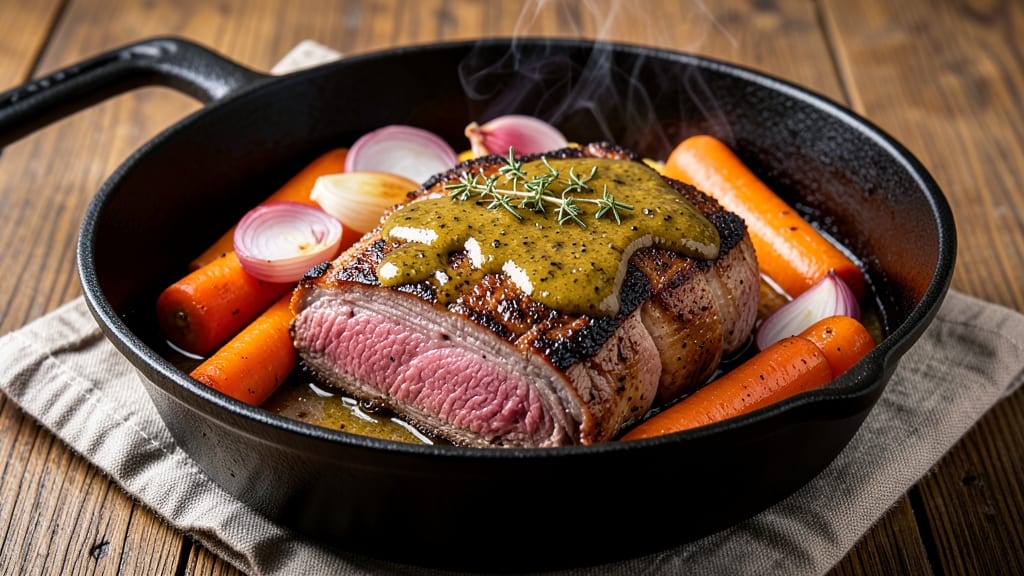 Beef and Mustard Recipe: Slow-Braised Depth With Tangy Swirls