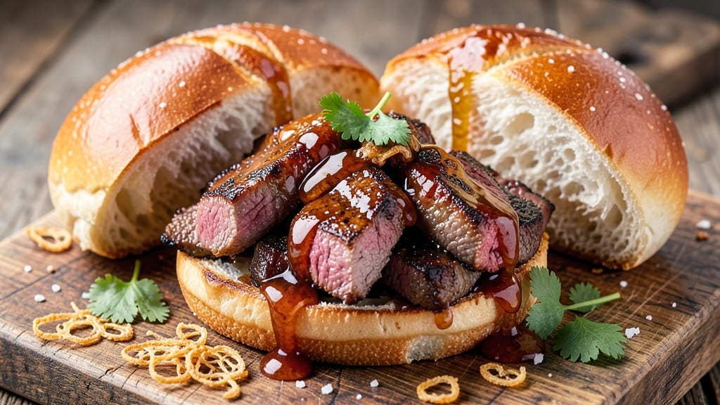 BBQ Beef on a Bun Recipe: Smoky-Sweet Caramelized Crust and Juicy Layers
