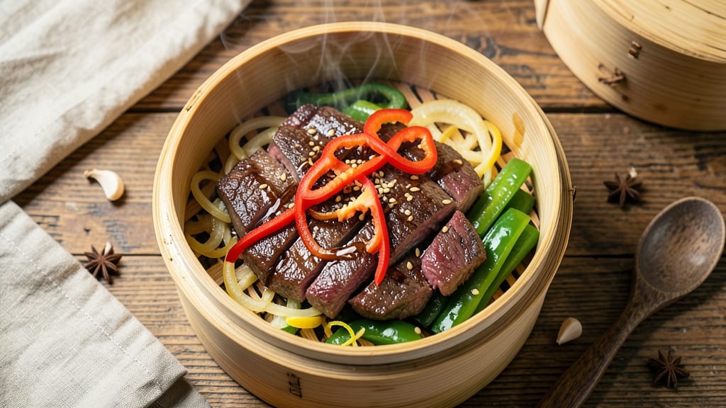 Bamboo Beef Stir-Fry Recipe: Charred Tortilla Crunch and Smoky Cumin Zing