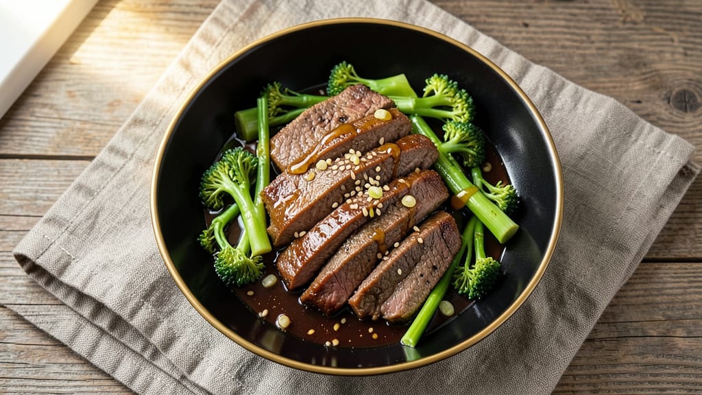 Beef and Gai Lan Recipe: Wok-Fried Crisp-Tender Bites With Silky Soy Glaze
