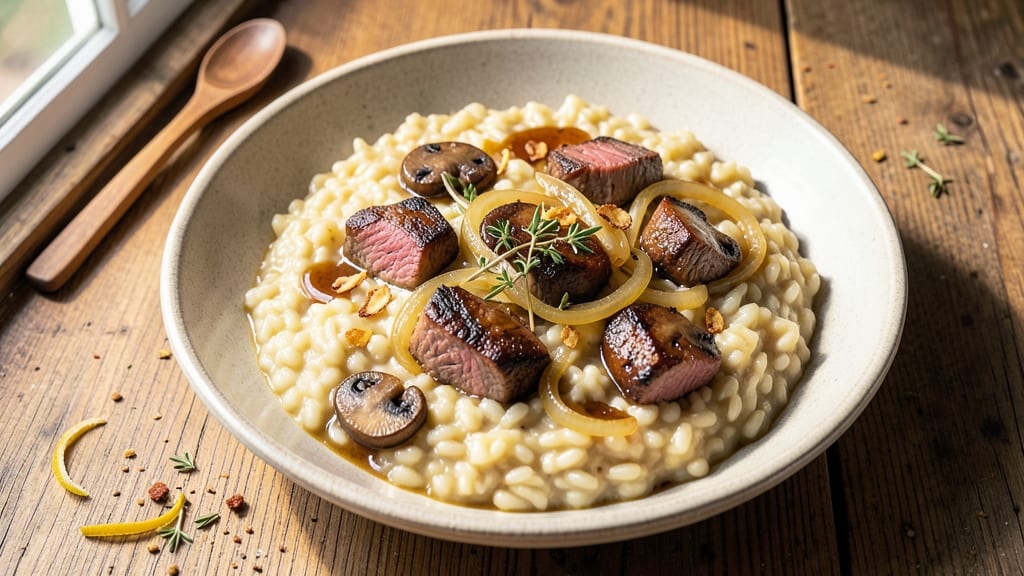 Beef and Mushroom Risotto Recipe: Creamy Arborio Magic in 30 Minutes
